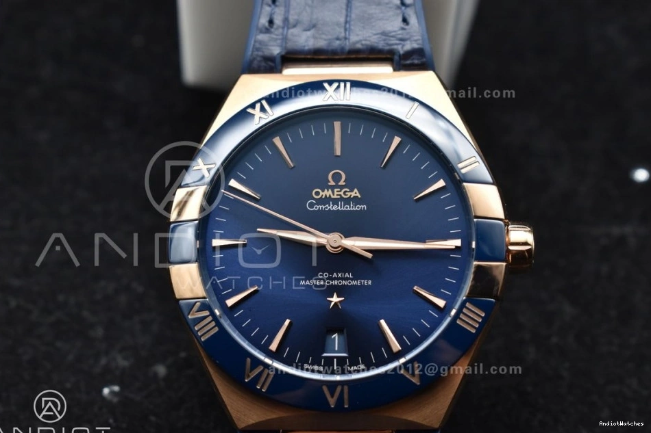 A8900 Dial Blue Ceramic Best On VSF Super Edition Durable Clone Blue Blue 541 YG Gummy Constellation Strap 1:1 1111